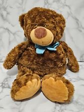 Cozy Hugs Brown Teddy Bear Blue Bow Microwavable Pouch Stuffed Animal Plush Toy